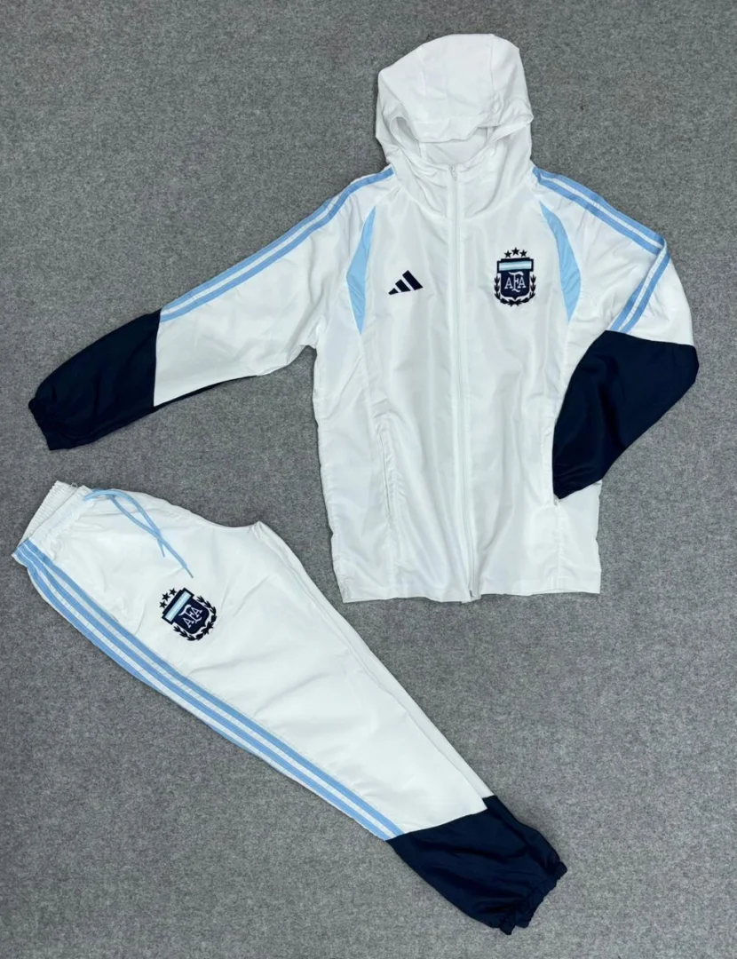 CONJUNTO AFA SELECCION ARGENTINA ROMPEVIENTO / blanco